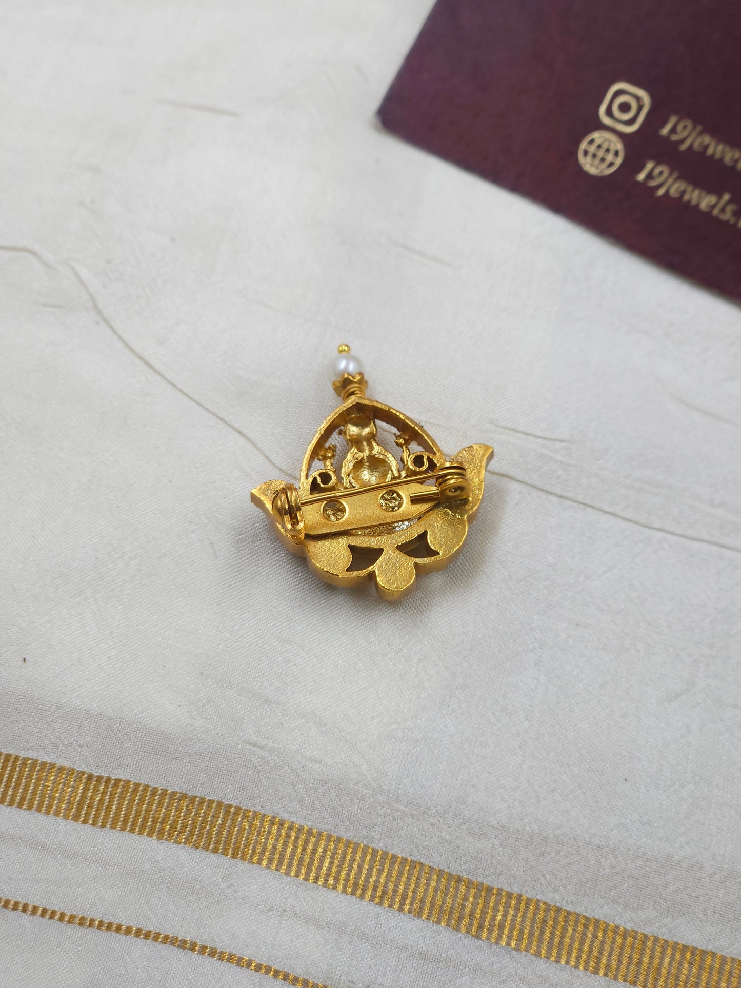 Jadau Brooch Hr433-F9