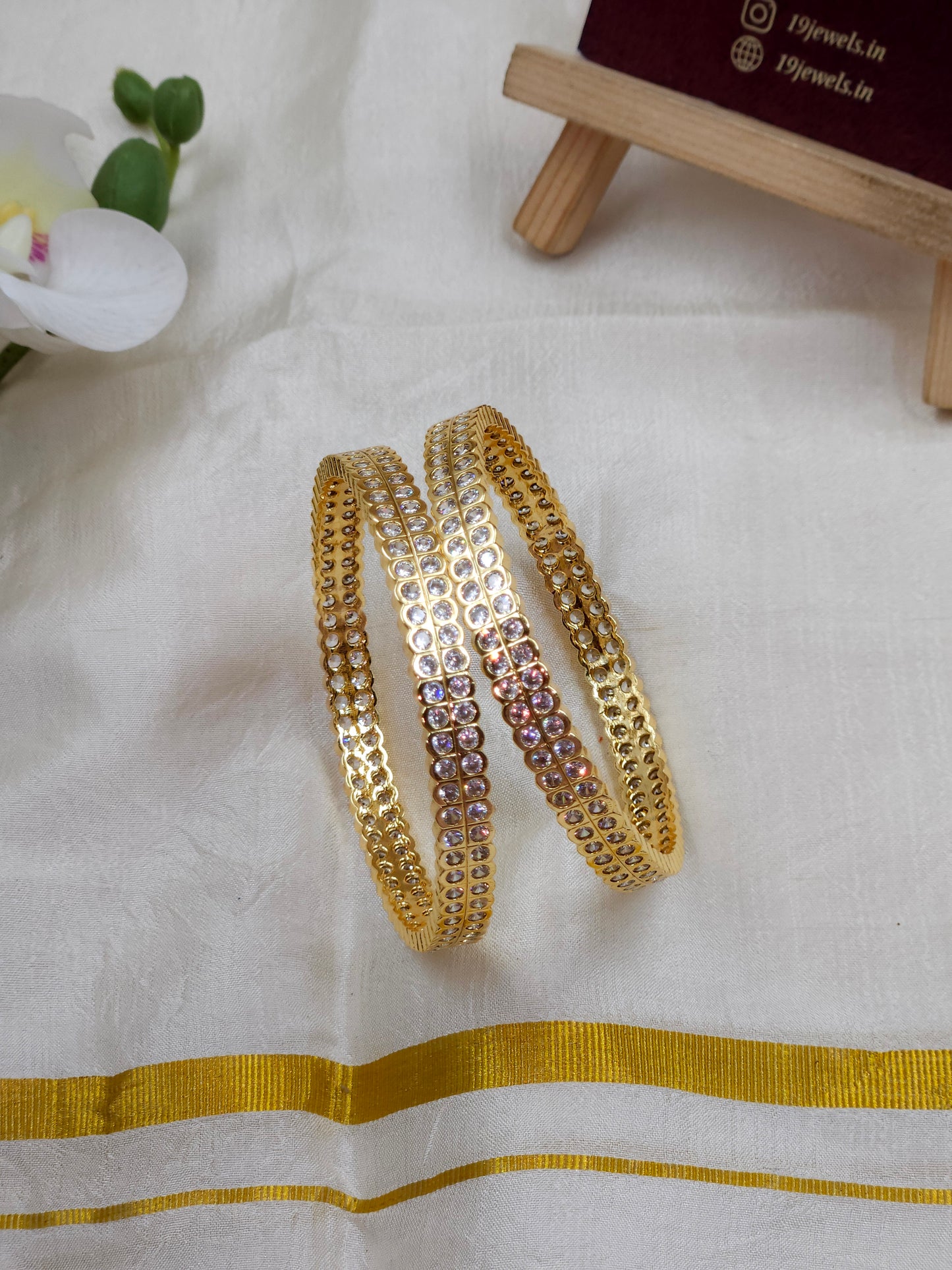 Gols replica ad stone bangle Bn159