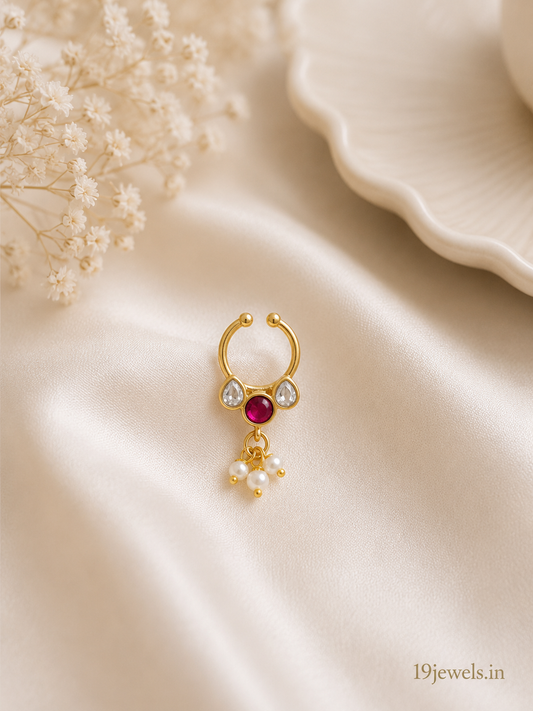 Jadau septum Nose pin 551-J4