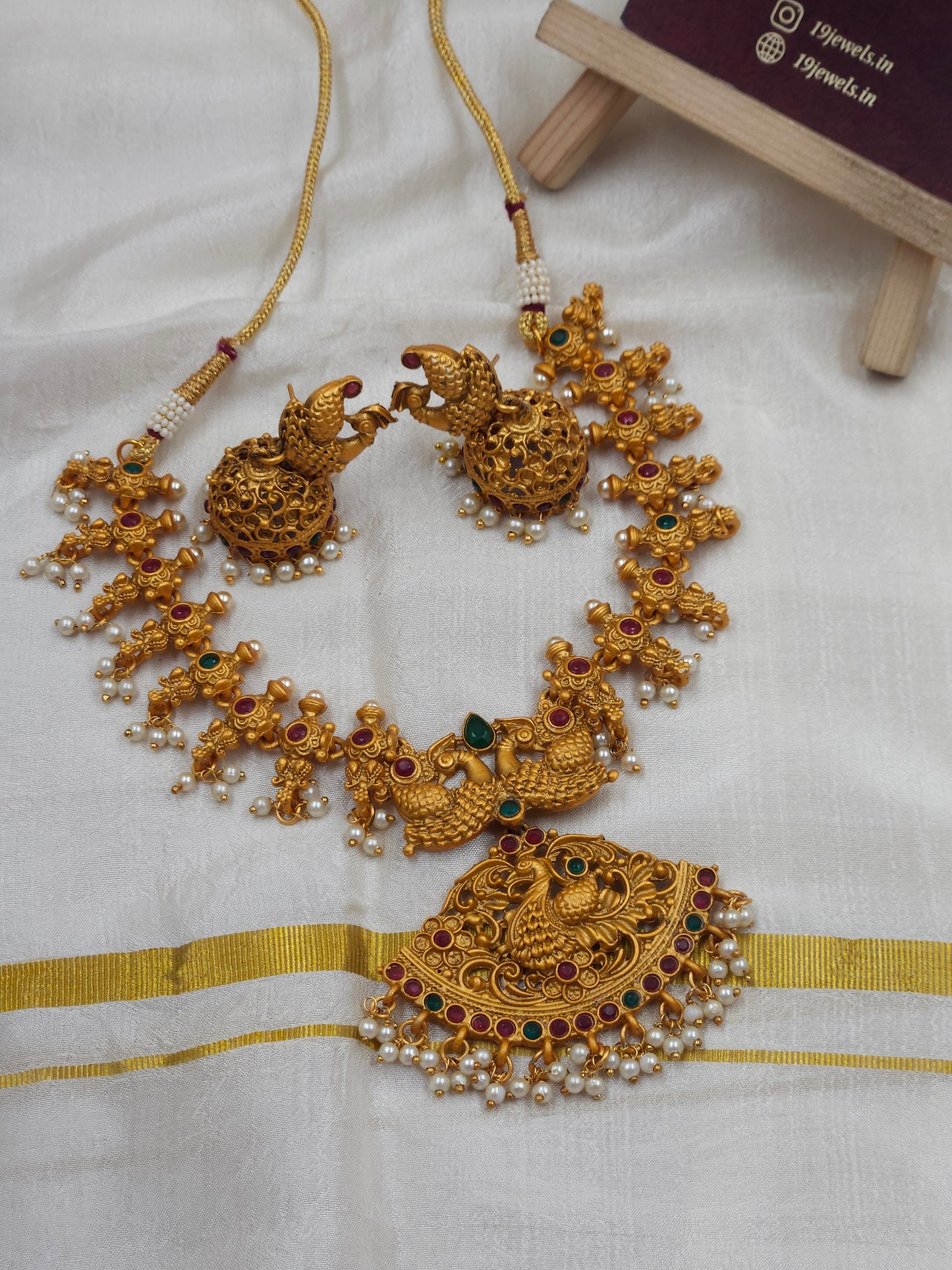 Peacock necklace N185