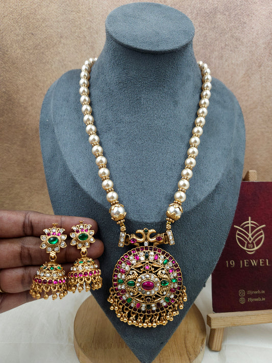 Pearl statement Necklace N1686-A19