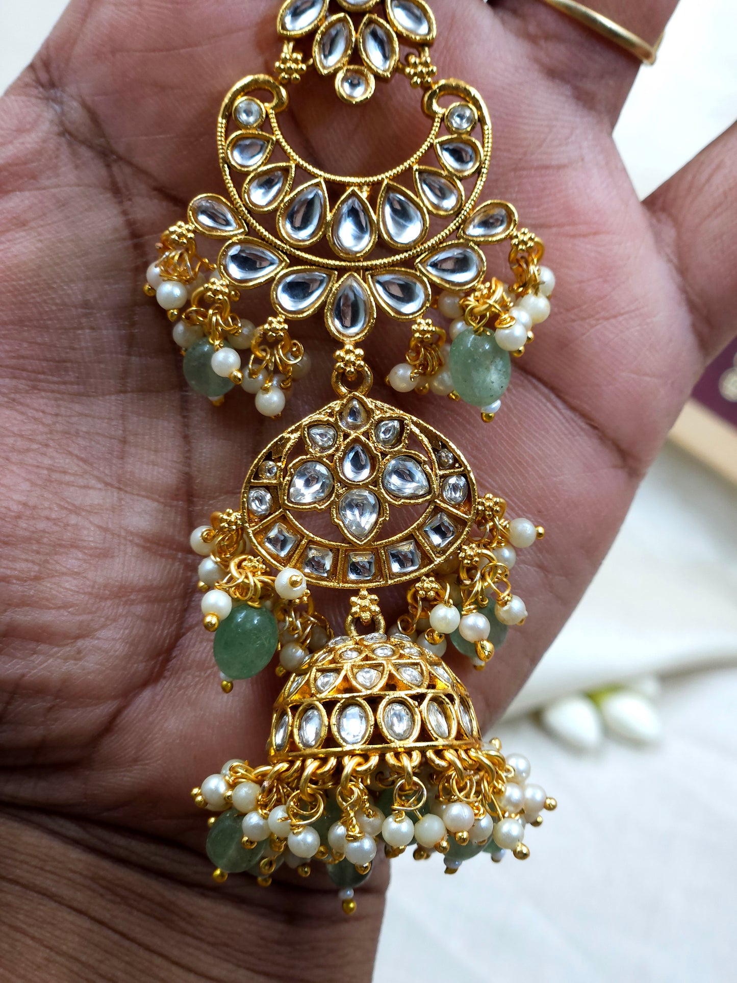 Premium Kundan Hair jada Hr370-F3