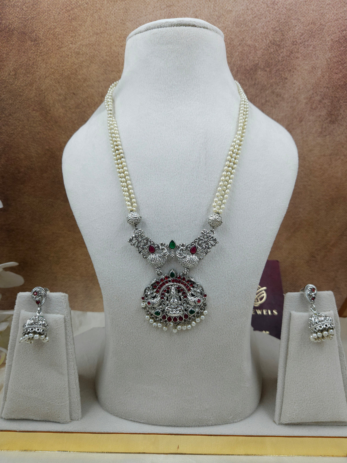 Silver pearl jewellery Ge062