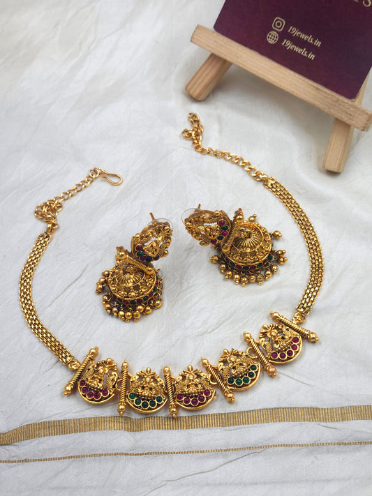 Sequence lakshmi necklace set n421