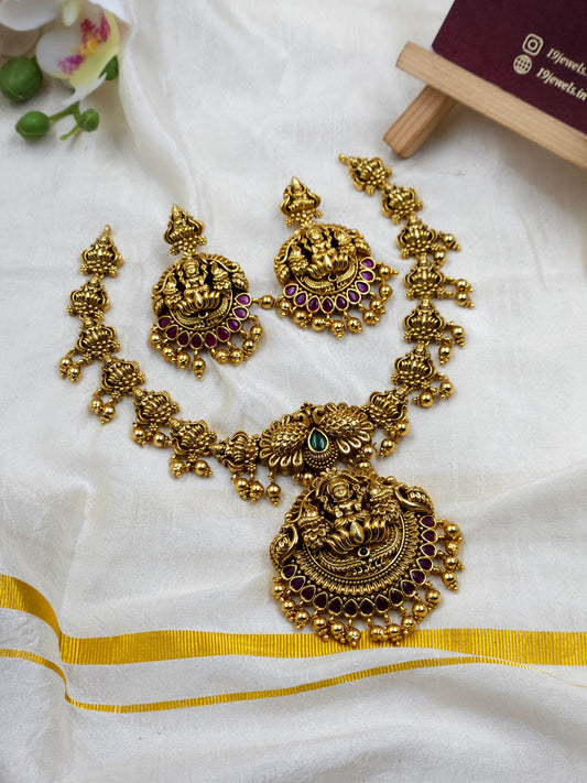 Ashta lakshmi antique necklace N1227