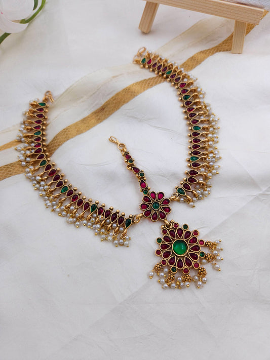 Multi colour stone tikka T093