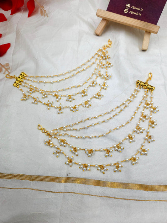 Pearl earchain Ea060