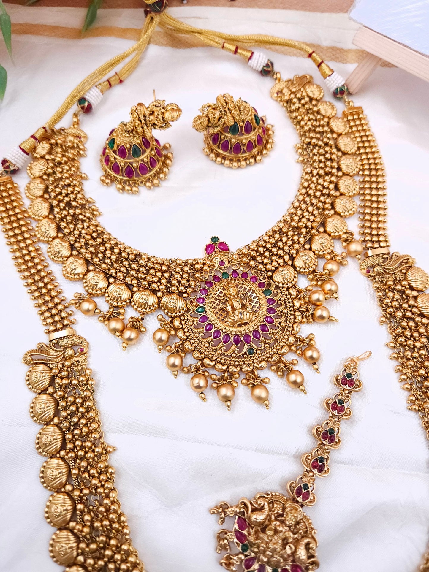 Gold alike semi bridal Sb344