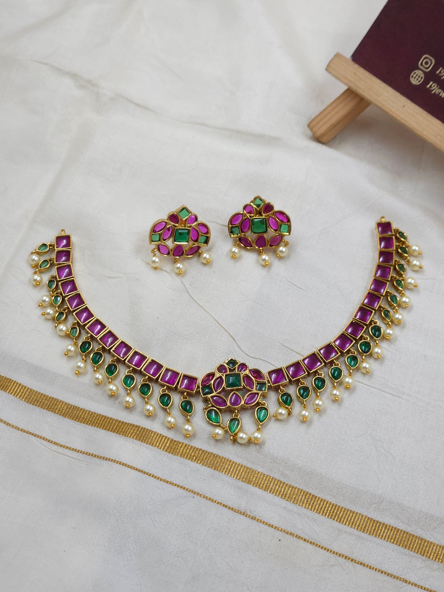 Kempu necklace N1520-B18