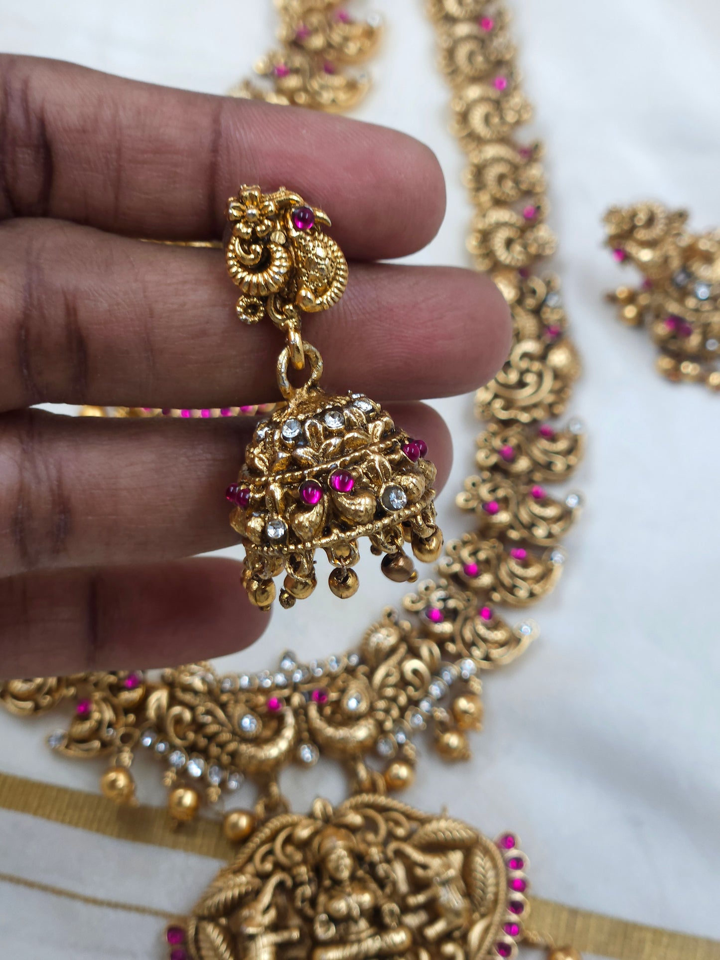 Combo necklace and haram N1577