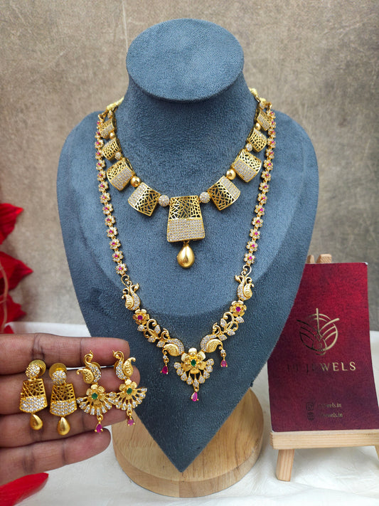 Premium cz necklace haram N1025