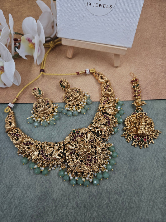 Nakshi temple necklace N599