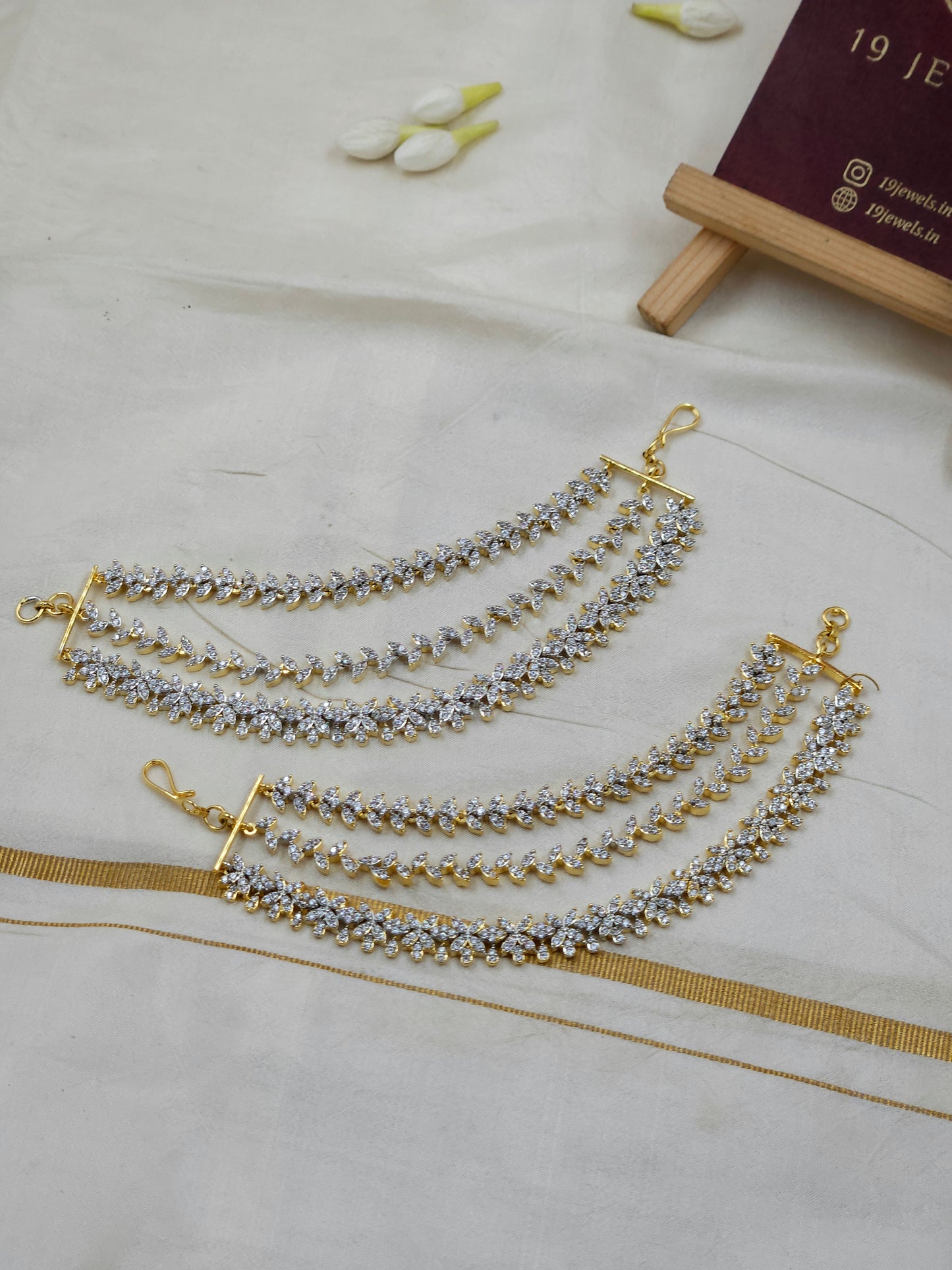 Diamond style ear chain Ea277
