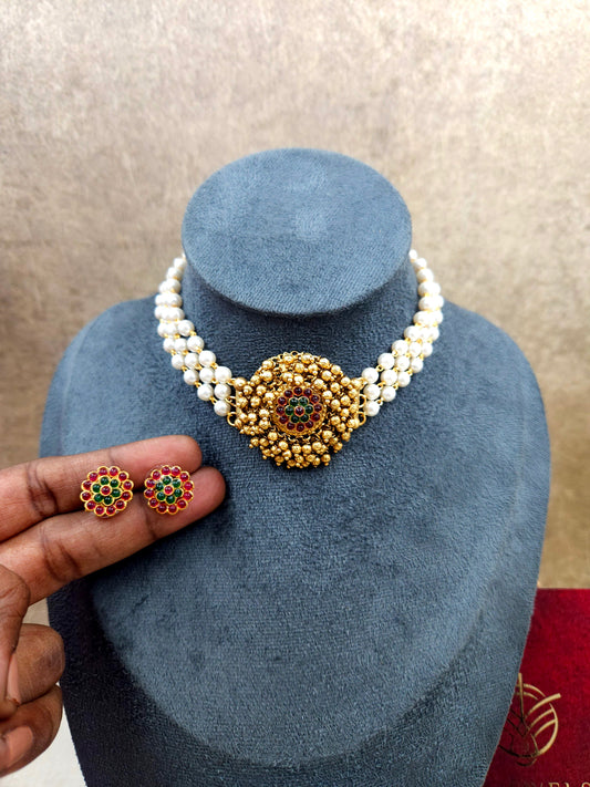 Pearl choker set N999