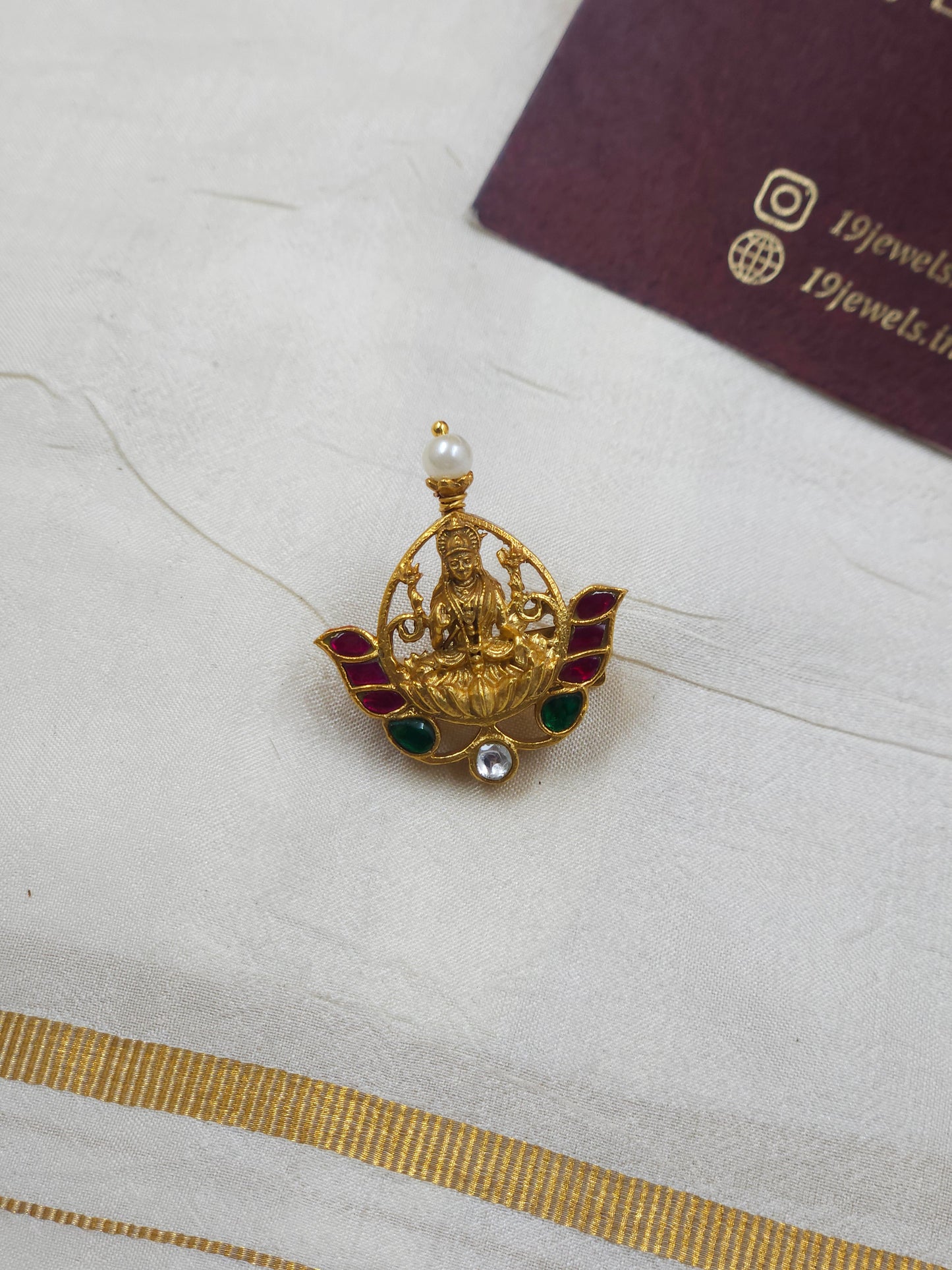 Jadau Brooch Hr433-F9