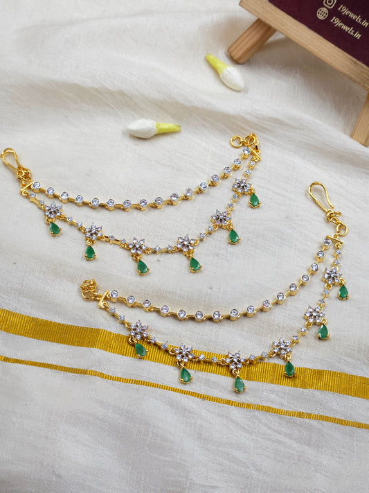 Ad emerald Ear chain Ea097