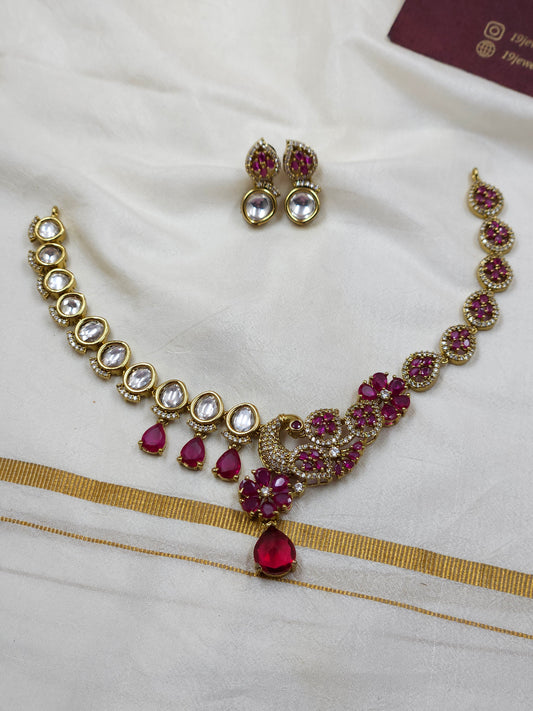 Kundan Cz Necklace N1566