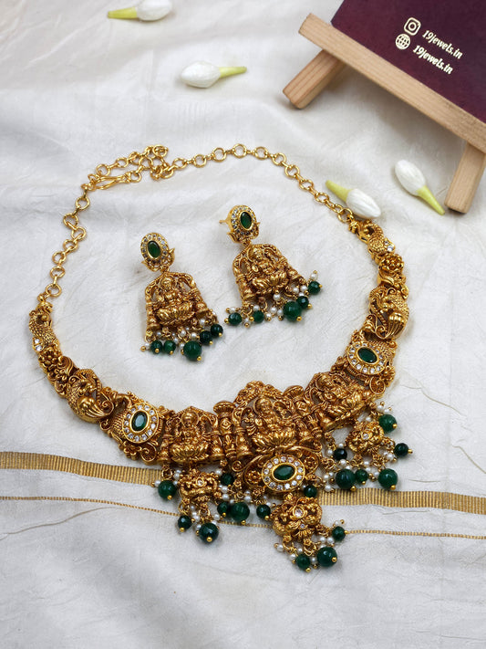 Divine lakshmi temple necklace N1130