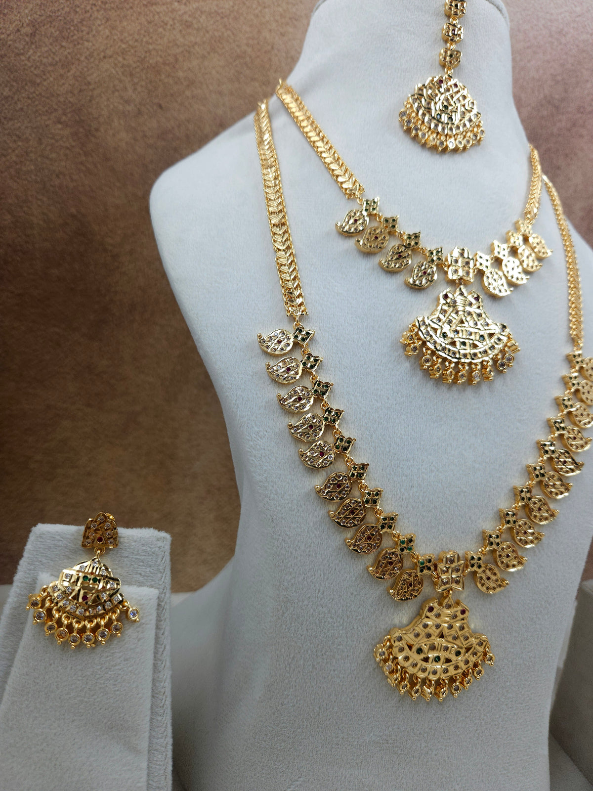 Impon style combo necklace haram set Sb822