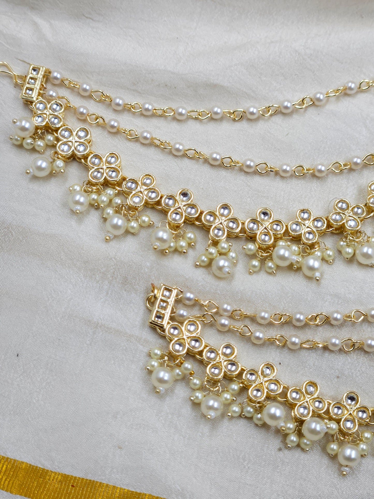 Kundan Ear chain Ea182-F13