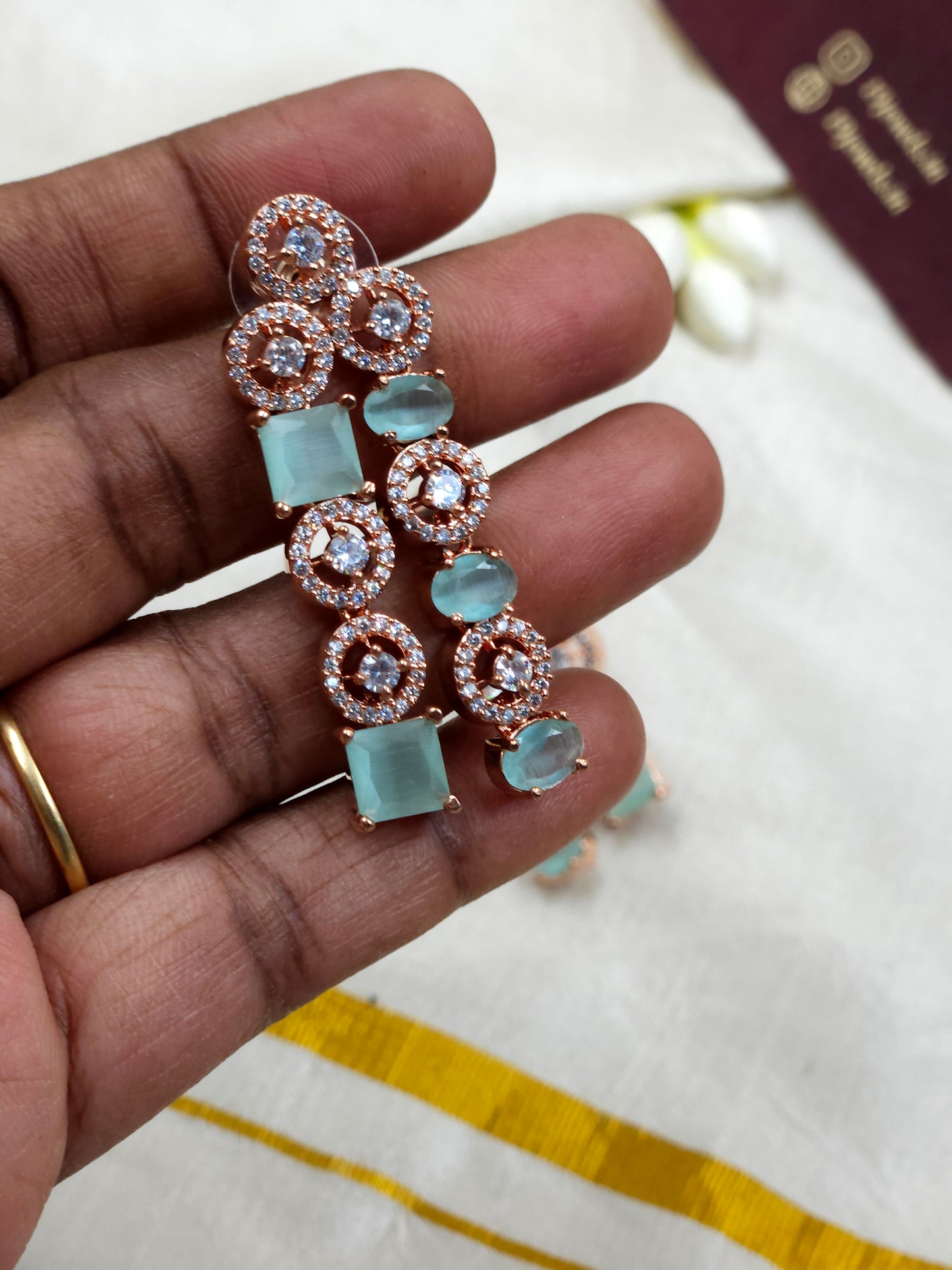 Rose gold Earring Jm355-F20
