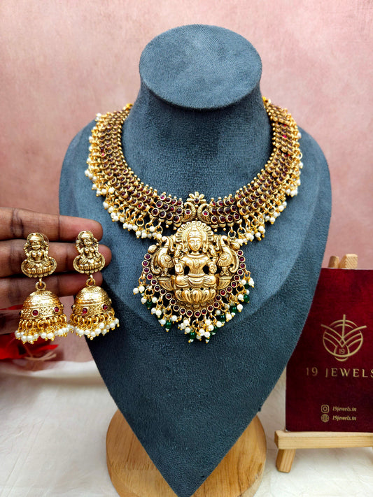 Ruby lakshmi necklace N1016