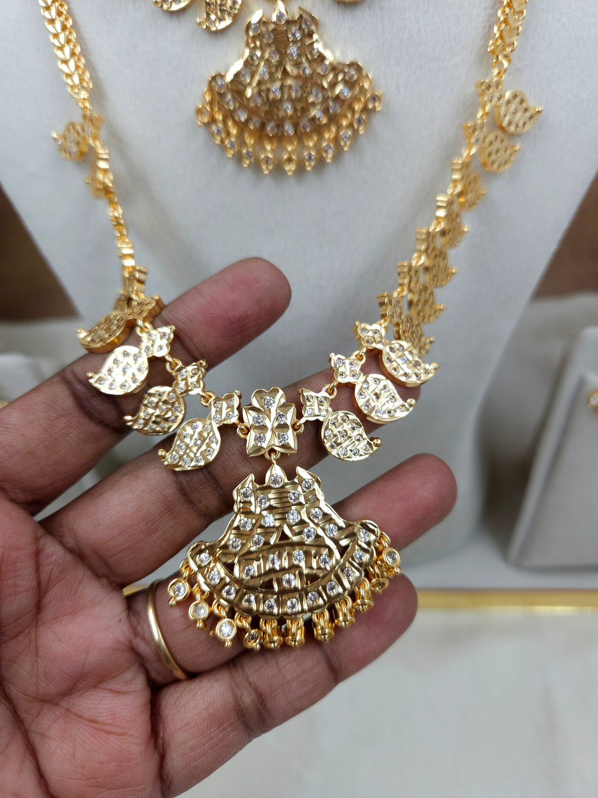 Impon style combo necklace haram set Sb823