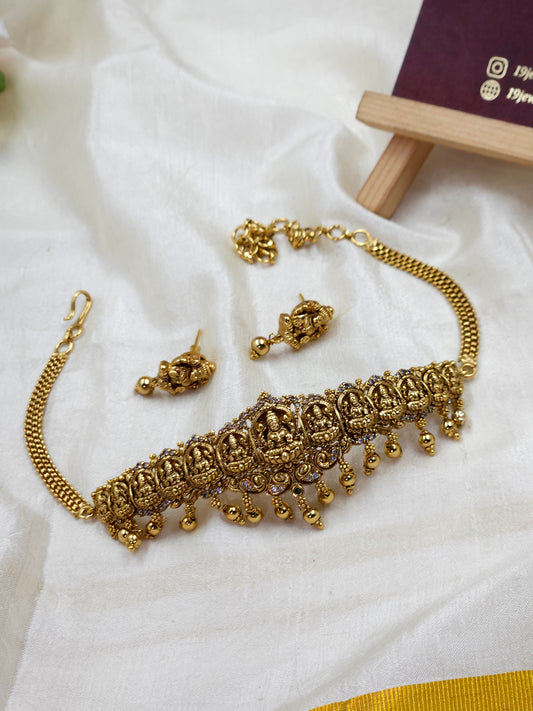 Ashta lakshmi antique choker N1225