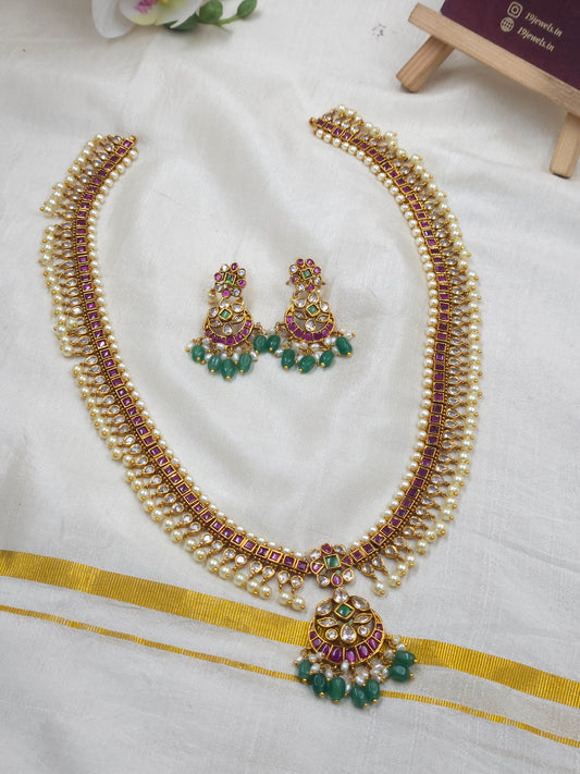 Traditional kempu long haram N1359