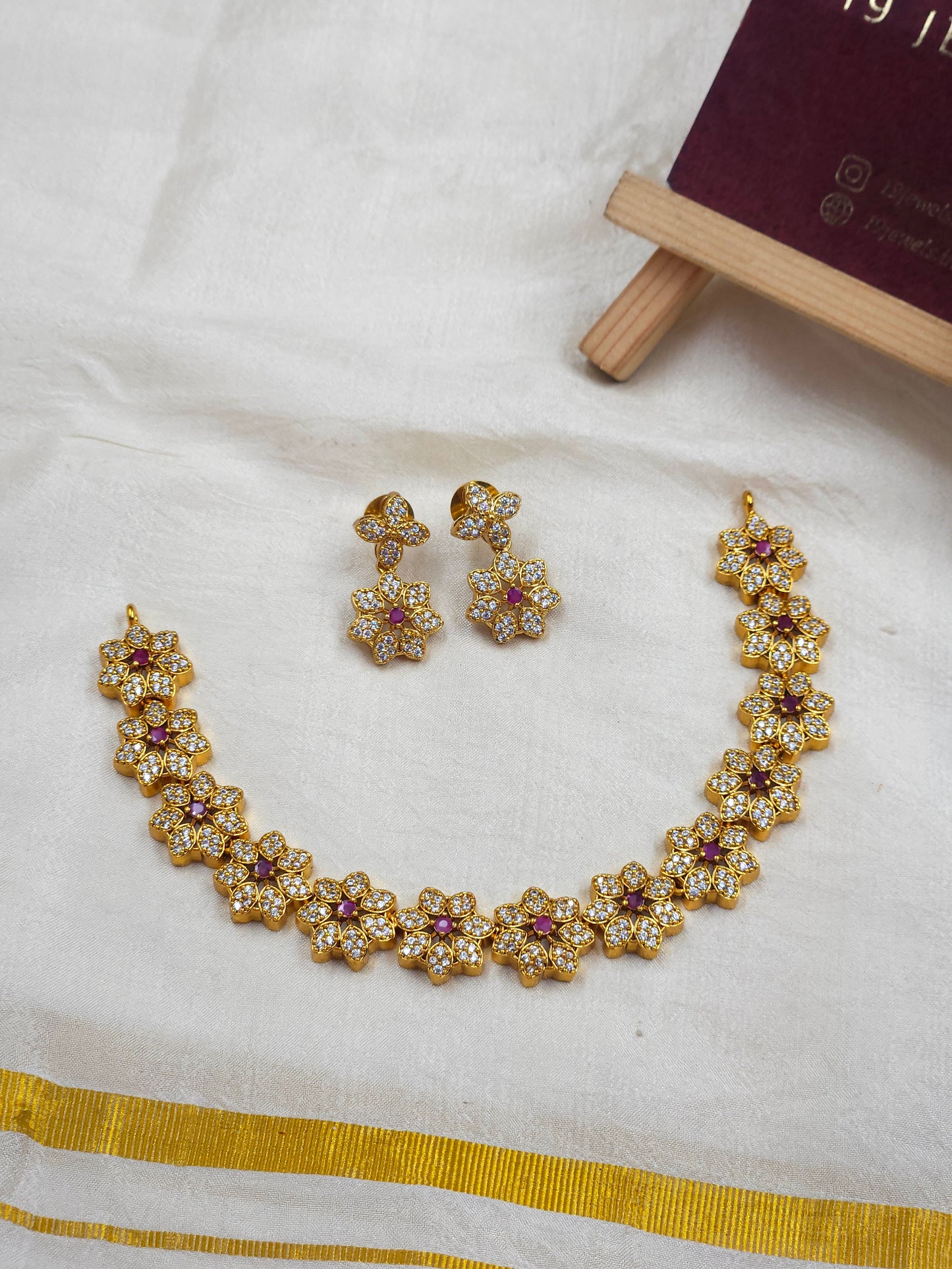 Ad floral necklace N1305-B5