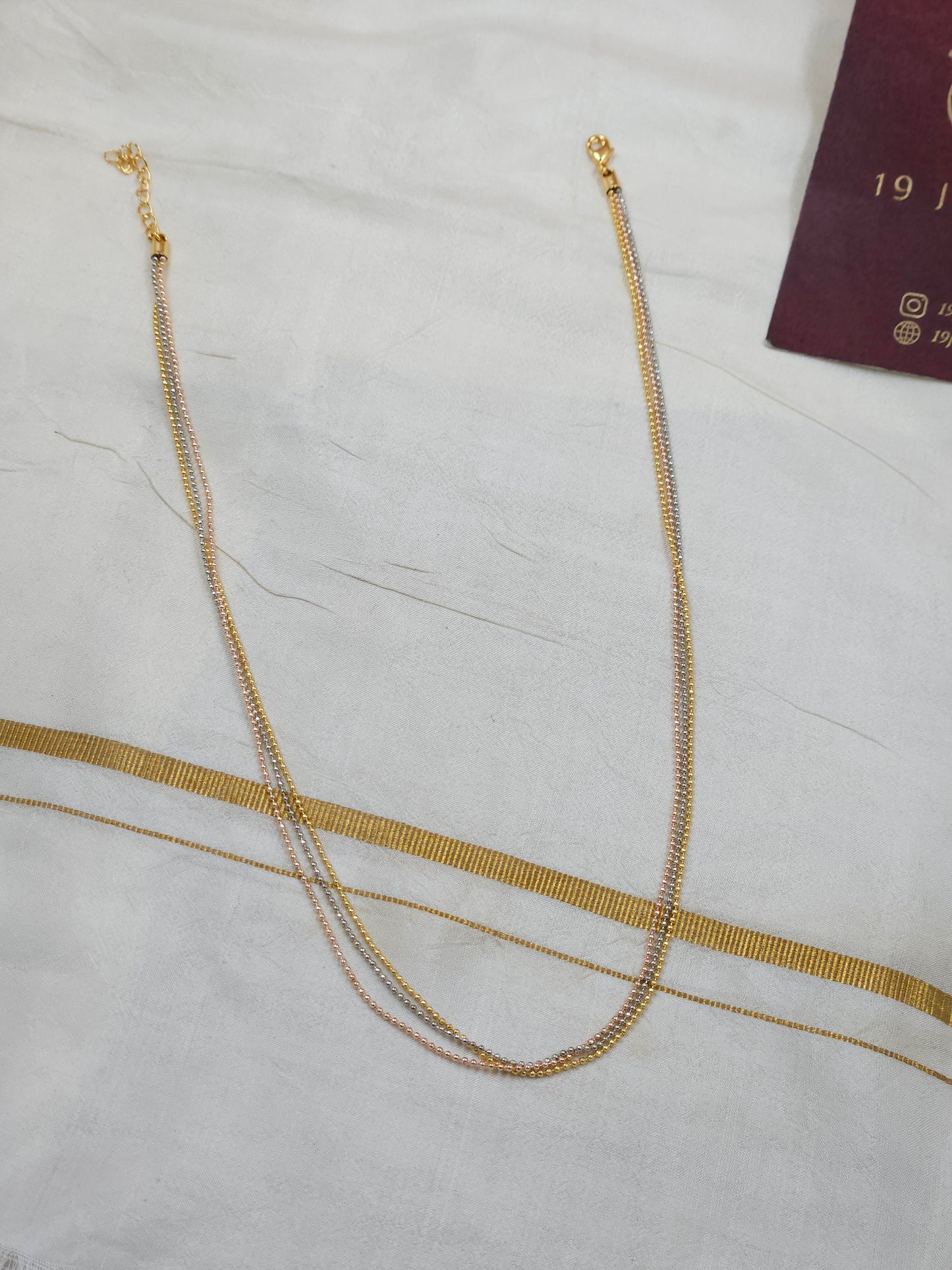 Tri tone Necklace N1536-A21