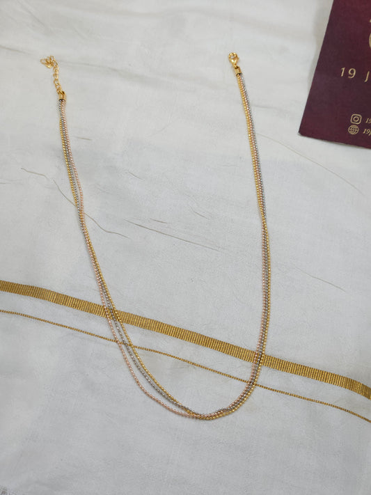 Tri tone Necklace N1536-A21