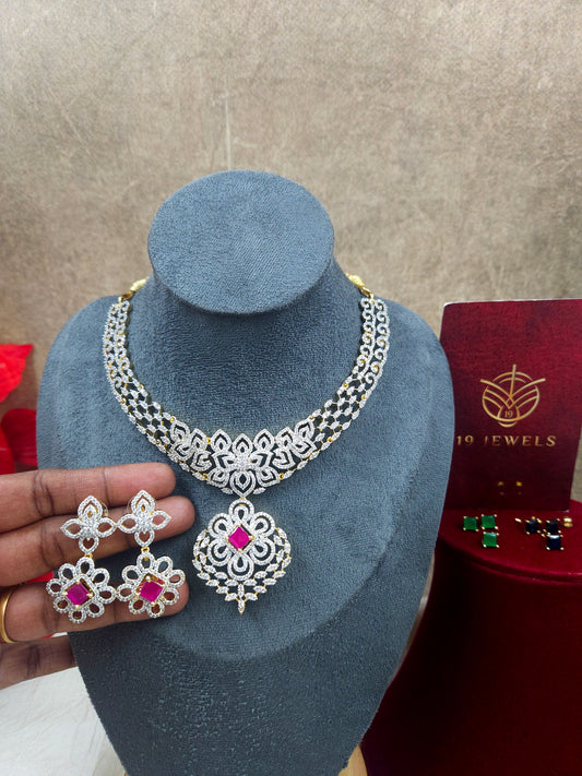 Diamond necklace set N1051