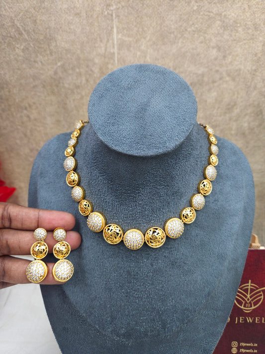 Ad cz necklace N340