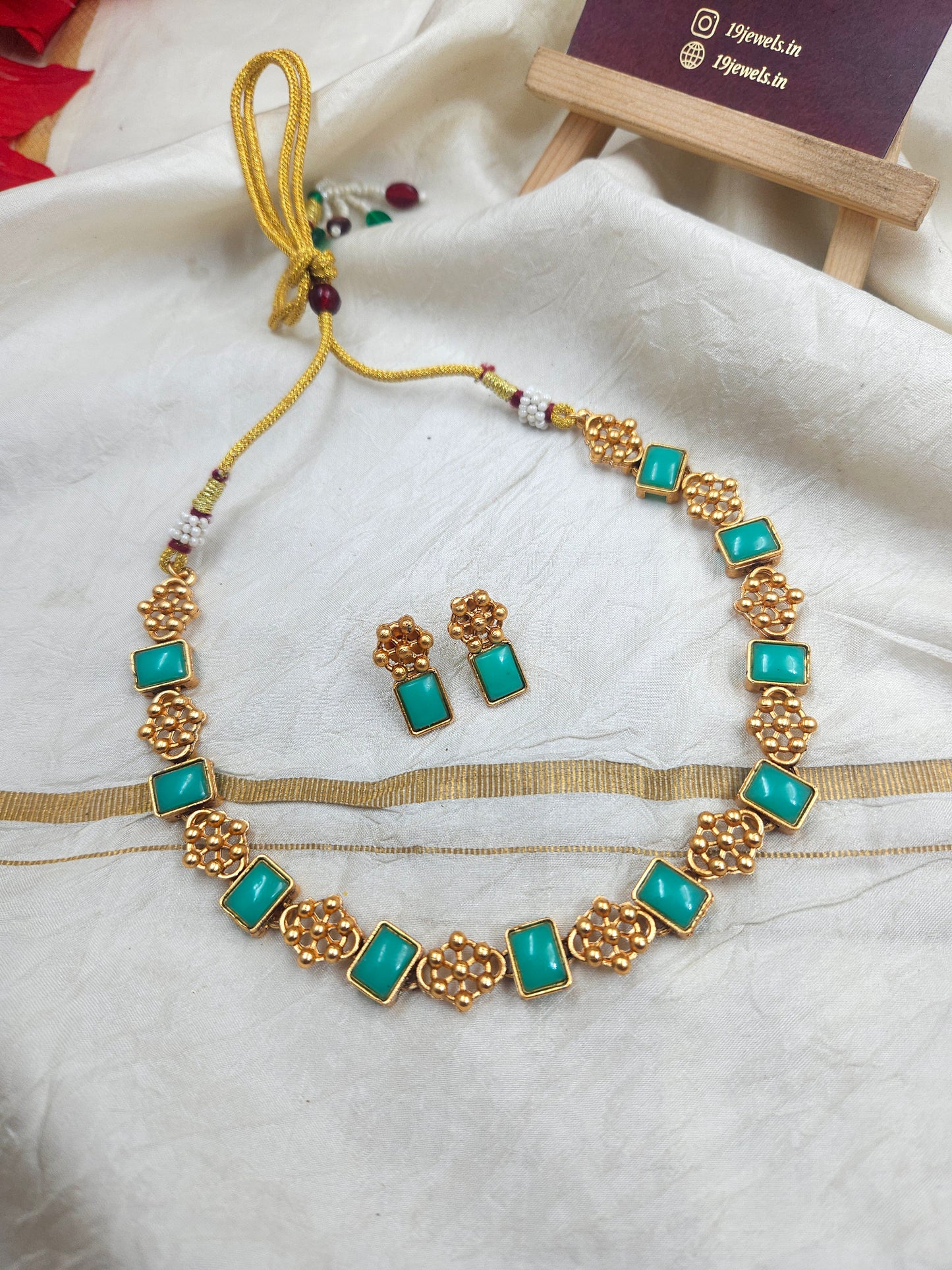 Marble necklace N386
