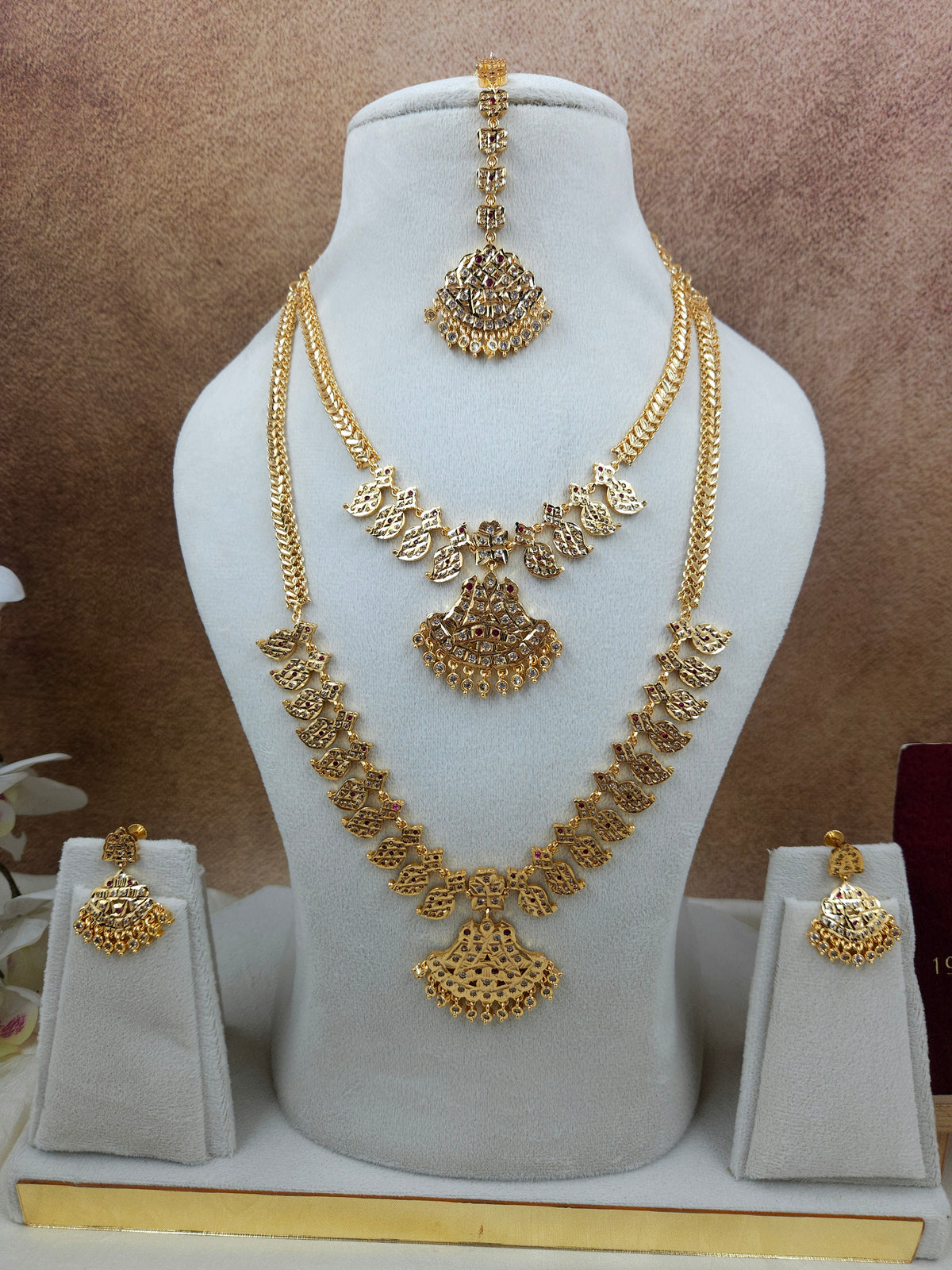 Impon style combo necklace haram set Sb824