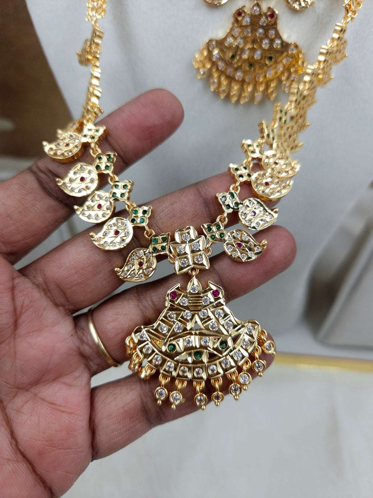 Impon style combo necklace haram set Sb822