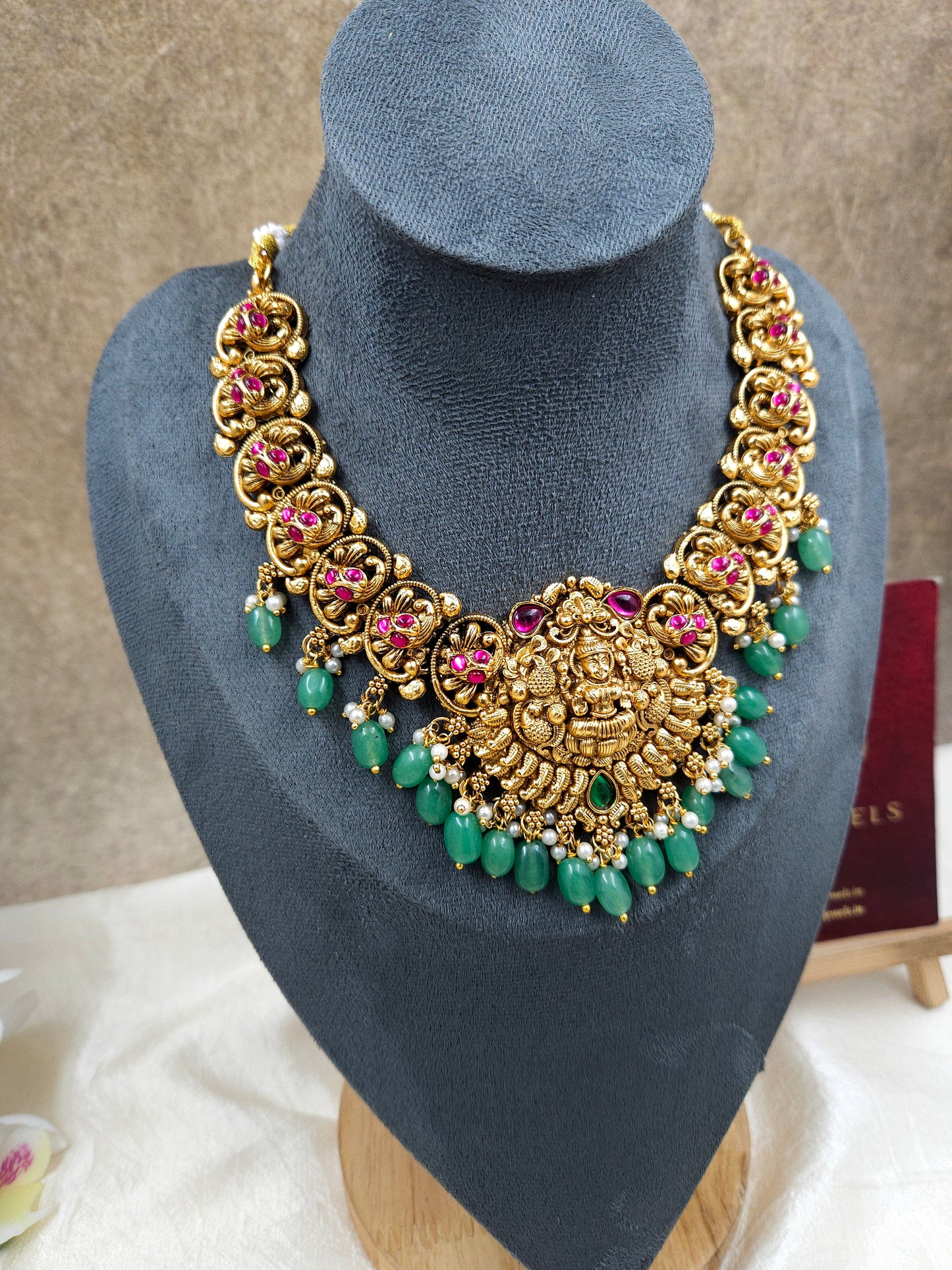 Jadau alike nakshi Necklace N1406