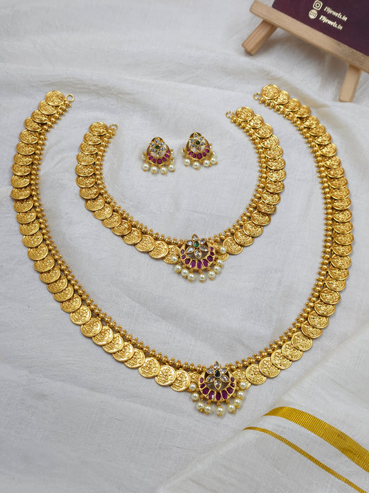 Coin combo necklace haram set Sb734-D21