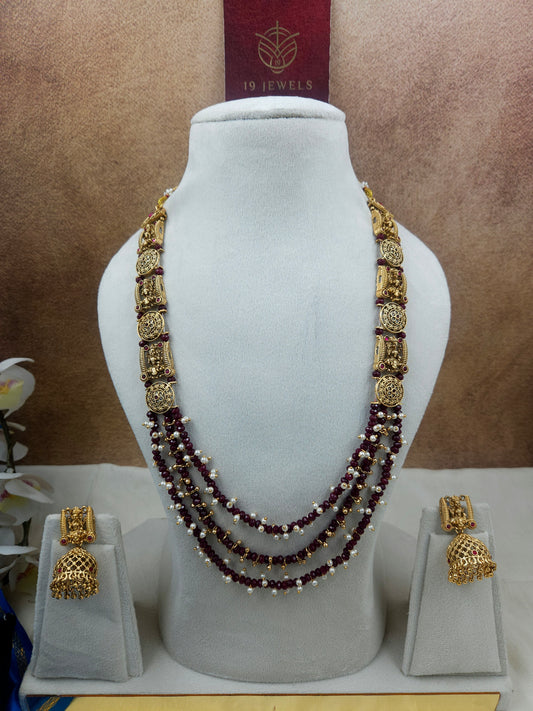 Ruby multi layer bead haram N819-C5