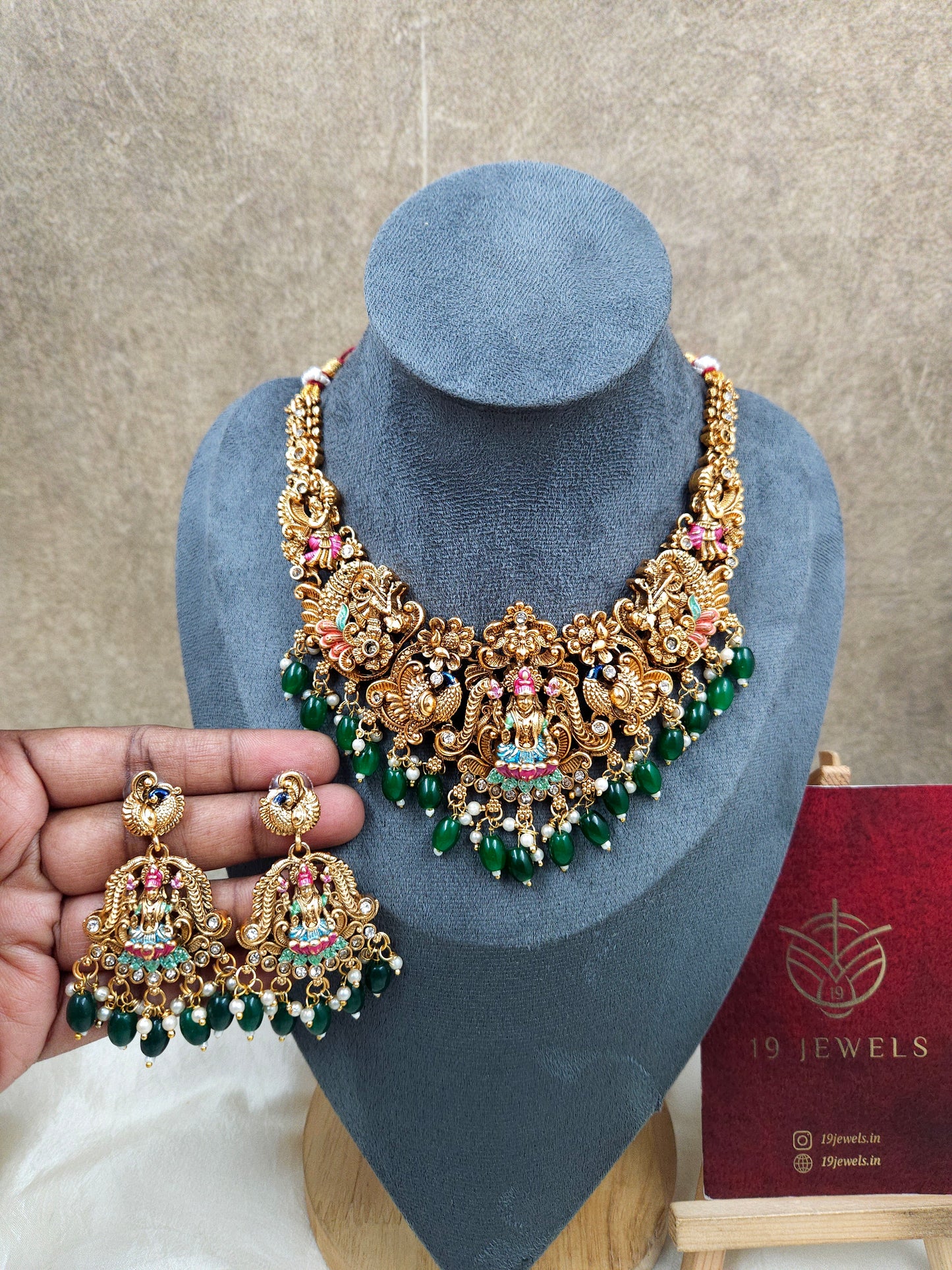 Meenakari nakshi Necklace N1409