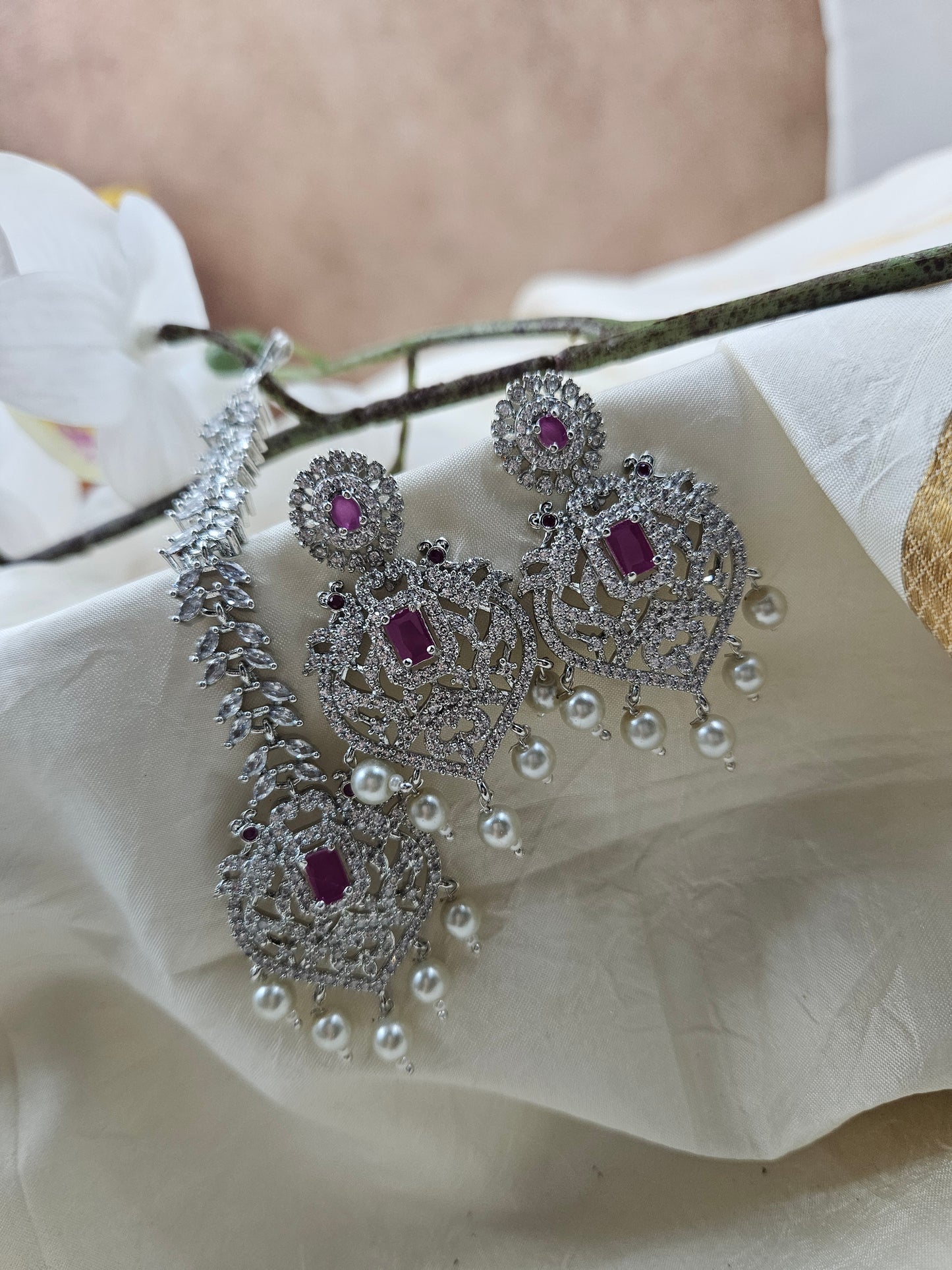 Ad Earring with mangtikka Jm031