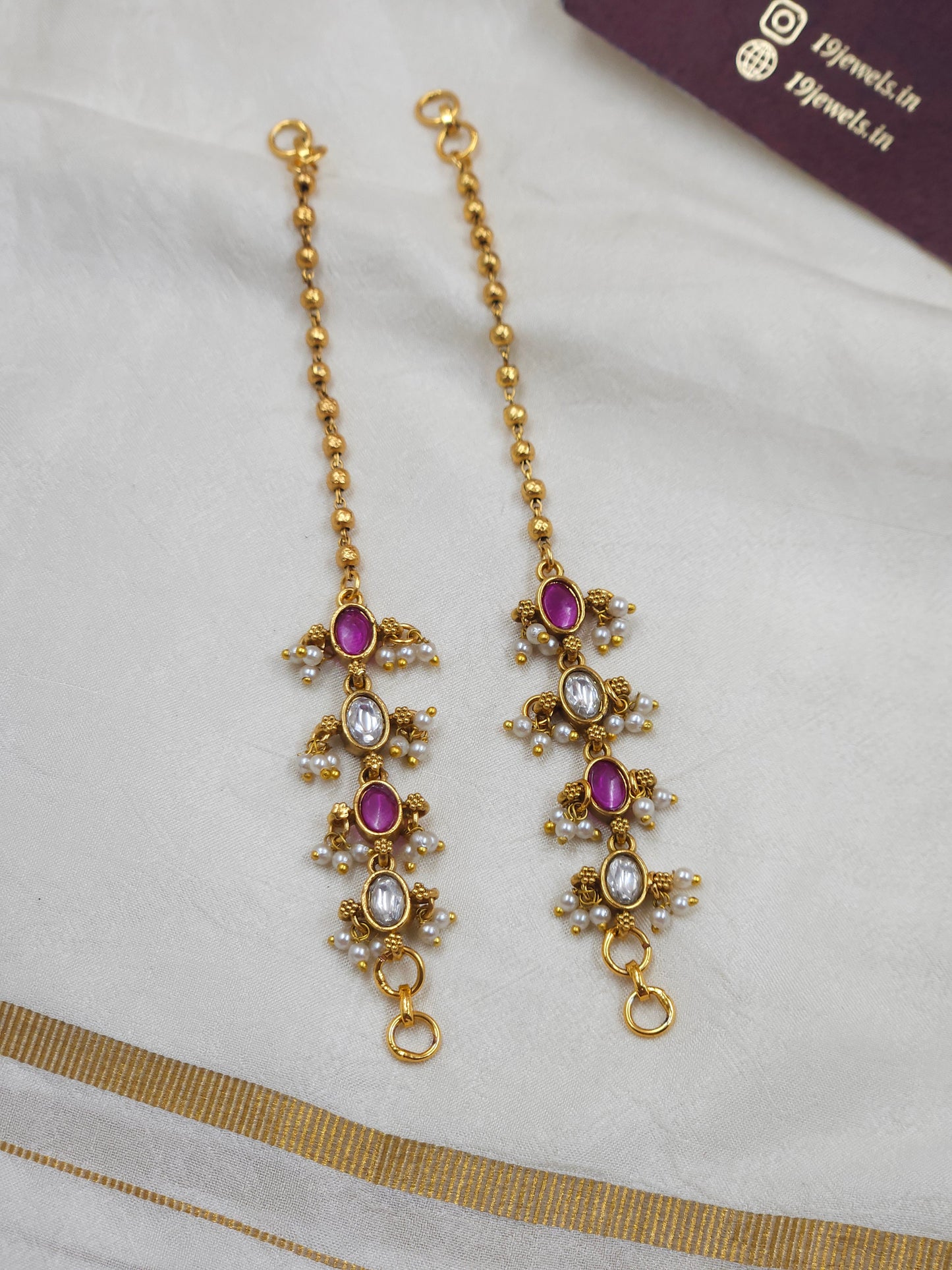 Antique Ear chain Ea232