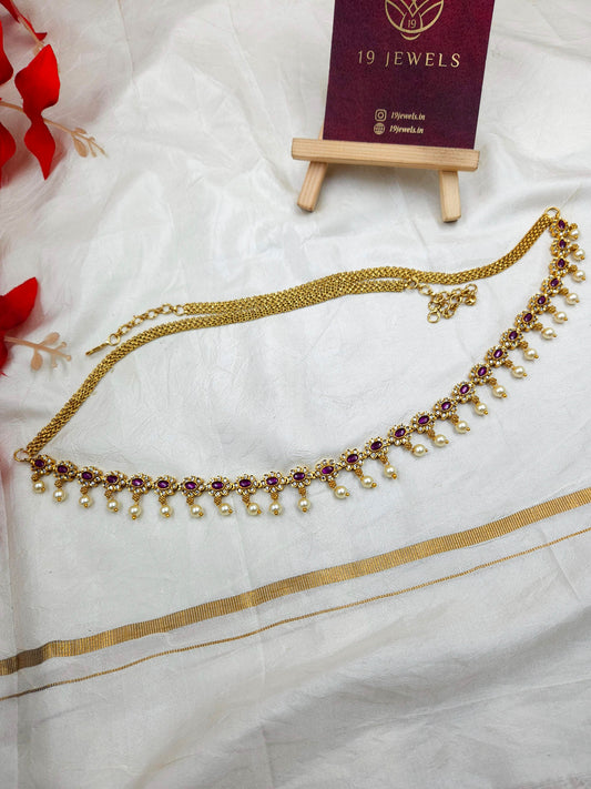 Premium cz hip chain Hb154