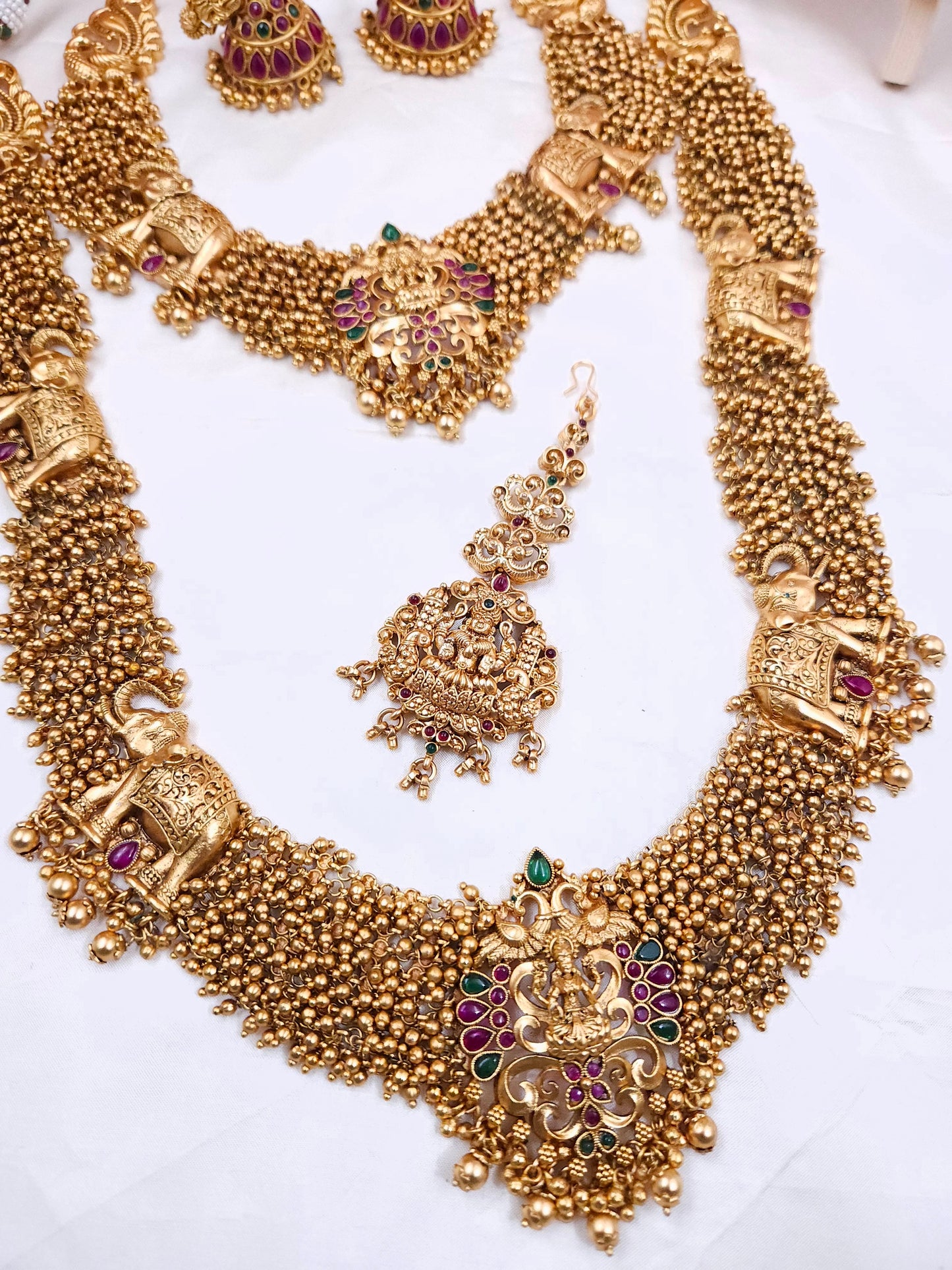 Gold alike semi bridal Sb347