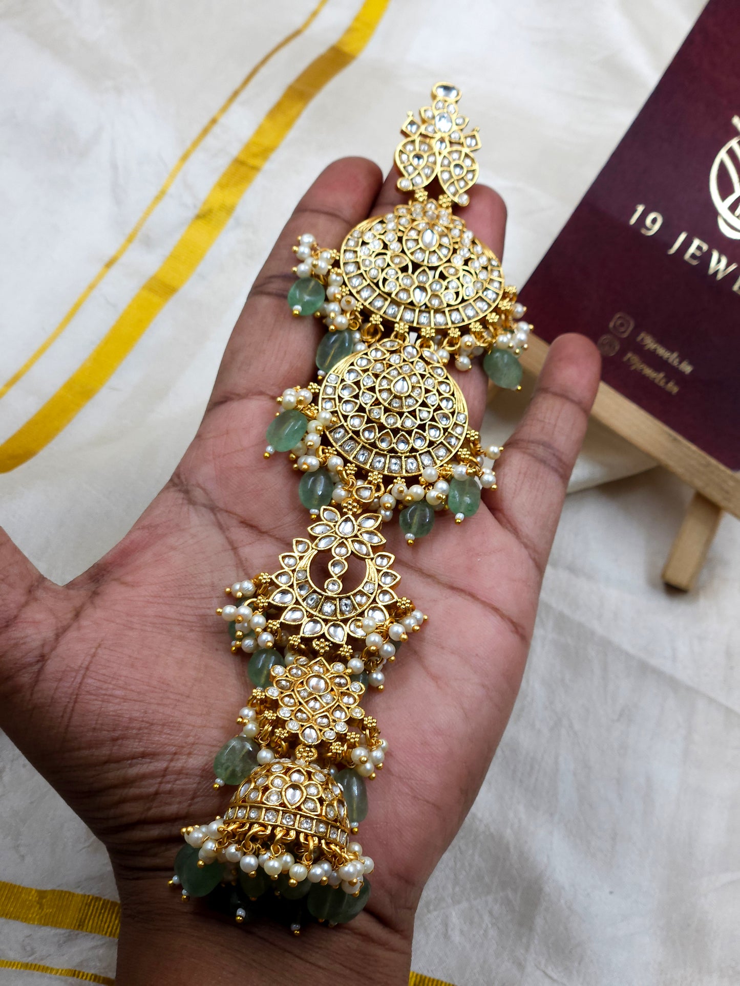 Premium kundan Hair jada Hr371-F3