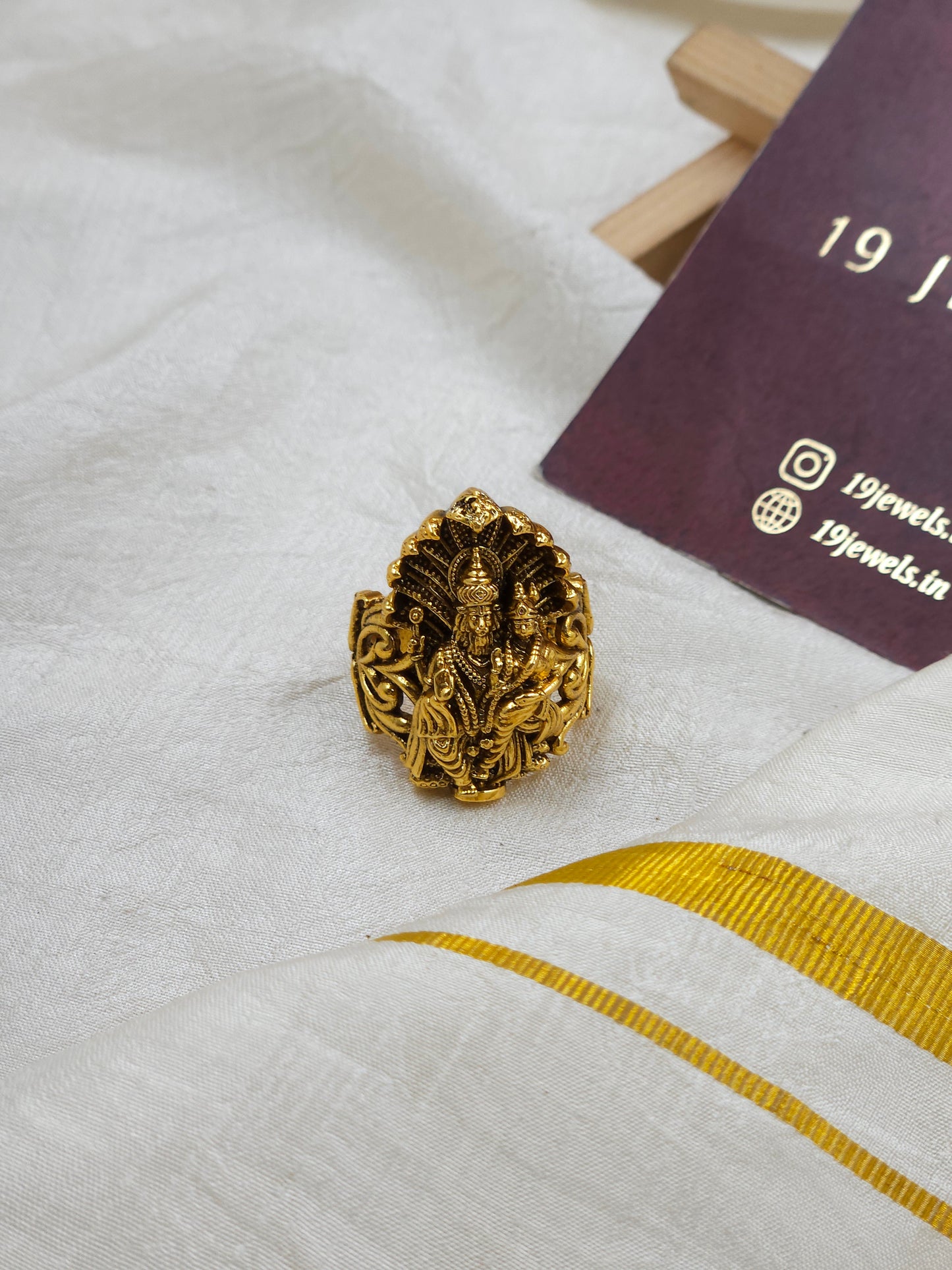 Lakshmi narasima Finger ring Fg059-J3