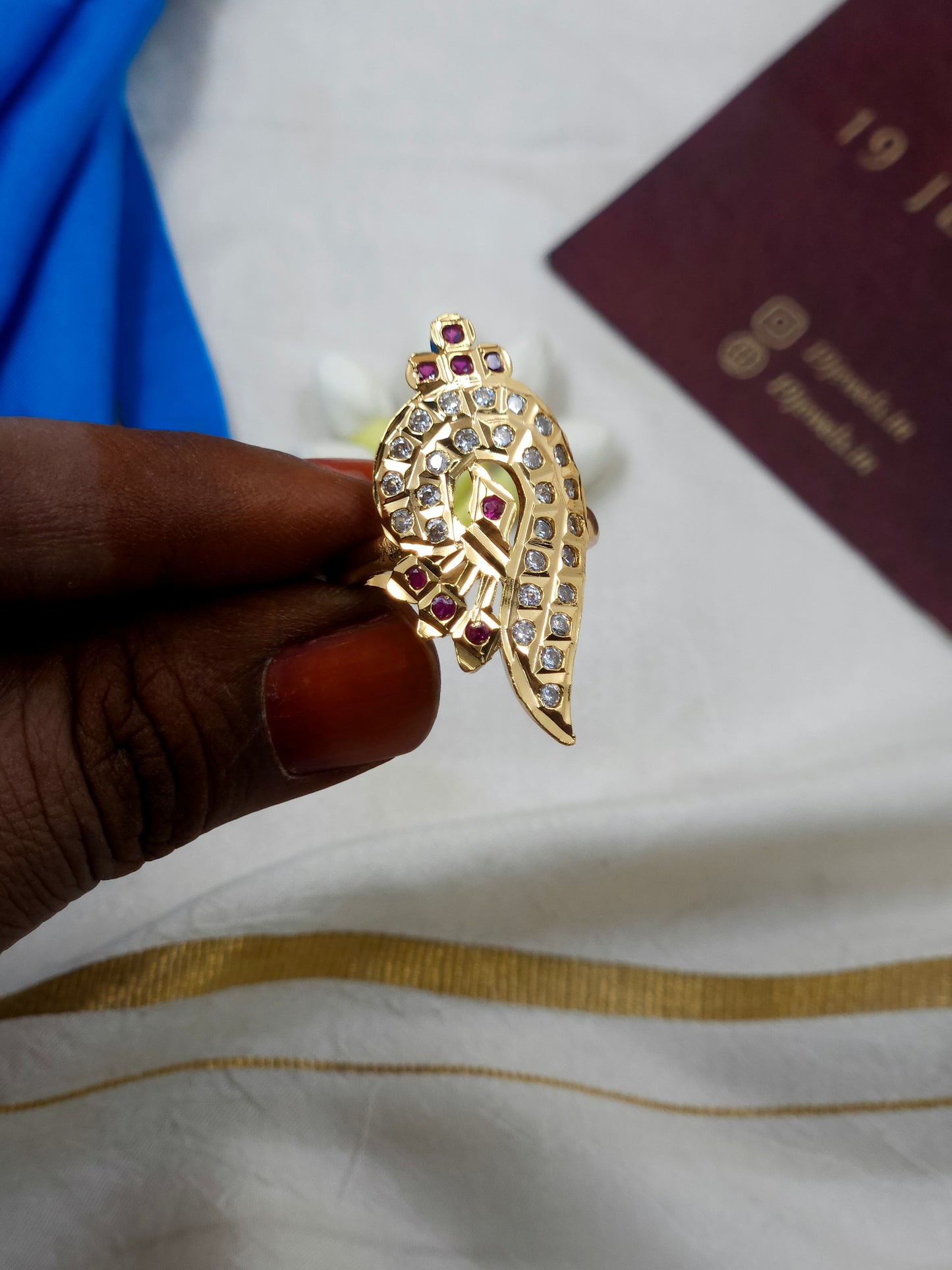Impon style sangu finger ring Fg093