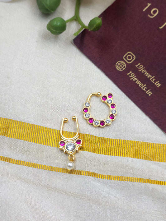 Multi Nose pin & nath combo 244