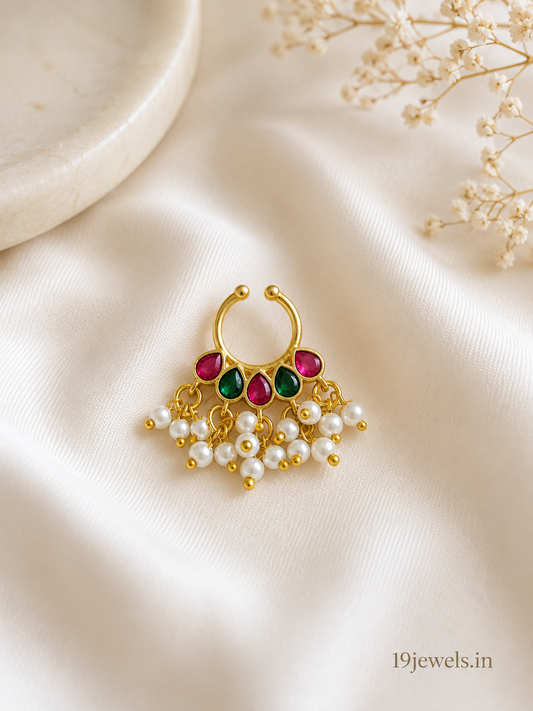 Jadau septum Nose pin 567-J4